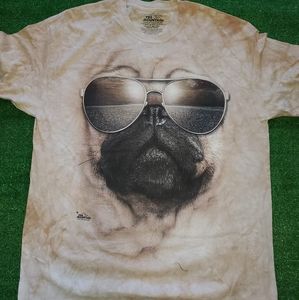 The Mountain 2013 Shirt "Pug With Glasses" Size XL